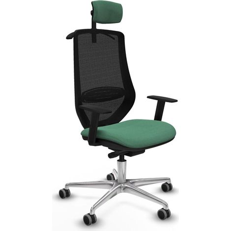 Piqueras y Crespo D086G2H Chaise de bureau vert émeraude (1/3)