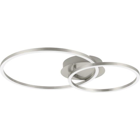Plafonnier design Palmaves 2 nickel - 75818