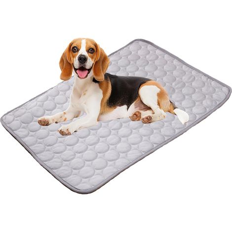 Alfombra Refrigerante Para Perros Y Gatos - Material Poliéster Reforzado - Impermeable Y Resistente A Mordeduras - Gris - 60 x 40 cm - 1 Unidad (1/5)