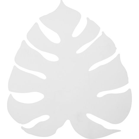 Applique blanche métal 39 cm feuille lumière indirecte Lampe murale (1/5)