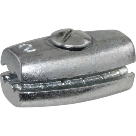 Drahtseilklemme (Litzenverbinder) für Seildurchmesser 2 mm, Tempurguss verzinkt (1/4)