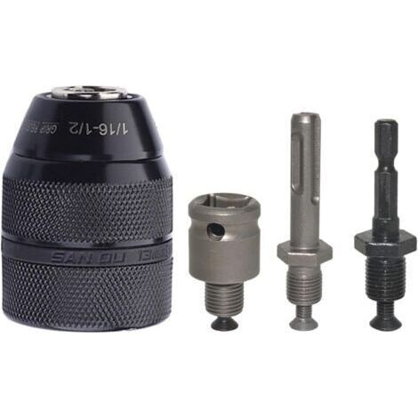 1/2-20UNF Adaptateur de mandrin SDS-Plus pour clé à molette, tournevis, marteau rotatif 2 à 13 mm (1/5)