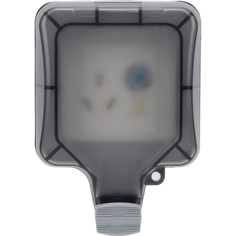Prise murale extérieure étanche à 3 trous avec protection contre les fuites de courant 220 V (1/5)