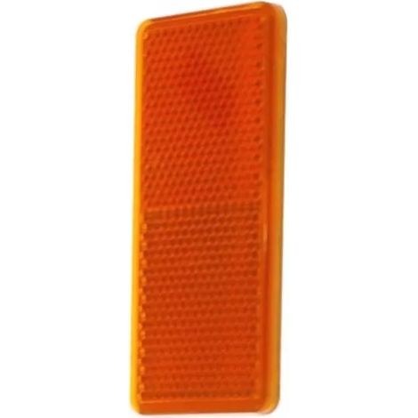 Plaque réfléchissante adhésive orange pour poteaux et bornes de parking & sécurité (RPO)