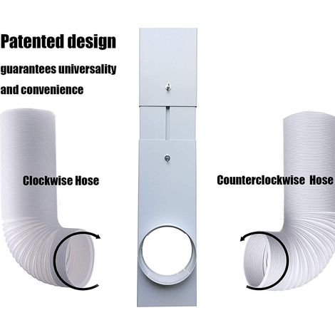 Kit de bloqueo de conductos de ventana [PVC] + [Energizador] + [Flexible] + Ventilación flexible (1/5)