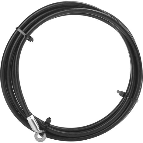 Tuyau de Frein Guide R/RS/G2 en Acier Inoxydable Noir 2M avec Insert de Connexion pour Guide R RS (1/5)