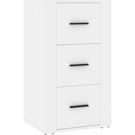 Credenza cassettiera cassettiera mobile contenitore organizer cucina soggiorno soggiorno 40 x 33 x 70 cm derivati del legno bianco 020030295