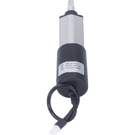 Vérin électrique linéaire miniature 100N 60mm DC12V type stylo télescopique pour motorisation agricole, rail, robotique et domotique (1/5)