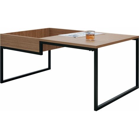 Mesa de centro Pluvar , 45x66x105cm, Diámetro: 0, MDF, Angular