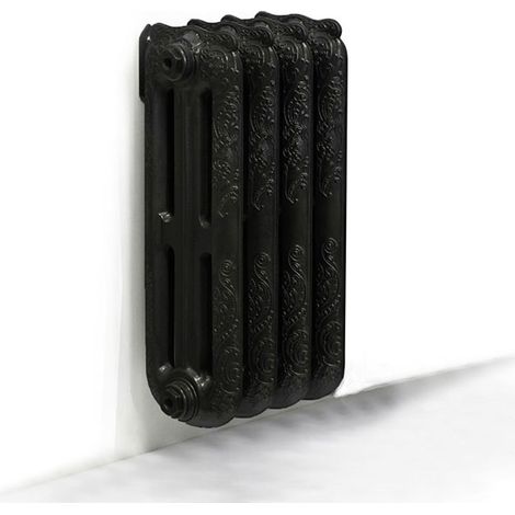 Radiateur fonte noir mural - Hauteur 660mm - Longueur 442mm - 572 watt - 4 éléments - OXF660/360FB3
