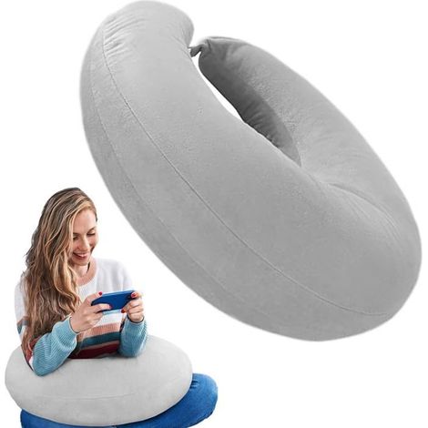 Cuscino ergonomico per lavorare a maglia Cuscino da lettura a forma di U per letto e divano, migliora la postura (1/4)