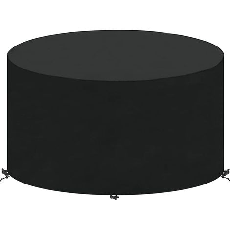 Housse pour Meubles de Jardin Ronde, Housse de Protection Table de Jardin en Tissu Oxford Robuste pour Salon de Jardin Bâche Housse Ronde (Ø130x71cm) (1/5)
