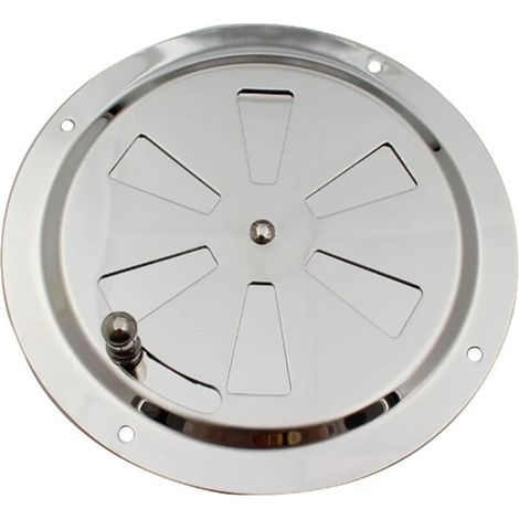 Grille de Ventilation Rond, Ouverture d'aération réglable Évent d'Aération en Acier Inox Entrée et évacuation d'air (1/5)
