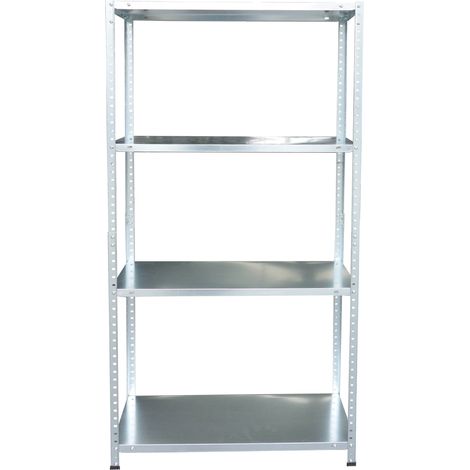 Scaffale 4 Ripiani in Metallo Galvanizzato Fadi Silver