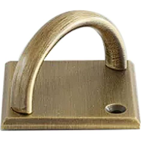 Base carrée avec poignée de meuble en laiton style antique (1/5)