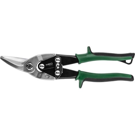 Ciseaux à tôle NEO 250 mm - Coupe de précision, acier au chrome-molybdène