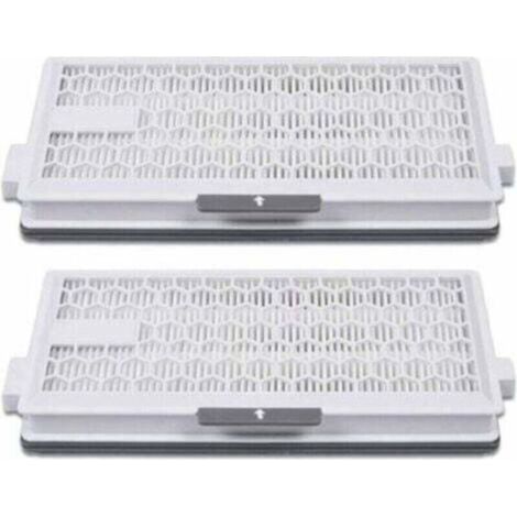 Lot de 2 filtres HEPA Airclean Plus 50 pour aspirateur Miele Complete C3 Powerline, S8340,Air Clean SF-HA 50 pour Complete C2 C3 Compact C1 C2-2,Lot de 2 pièces de rechange,de (1/4)