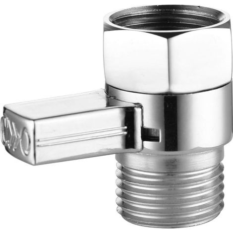 Robinet de douche d'angle G1/2" en laiton chromé (Av016c) (1/5)
