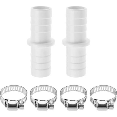 Washing Machine Hose Connector Drain Hose Connector Washing Machine Drain Hose Extension with Metal Clips (1/4)
