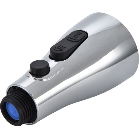 Douchette extractible G1/2 argent brossé 3 fonctions pour robinet de cuisine, type 02 (1/5)
