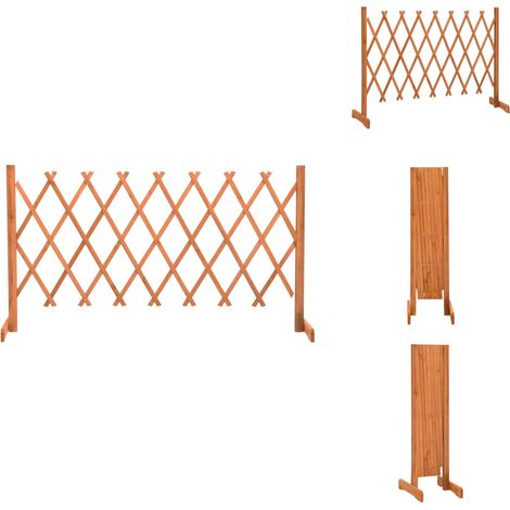 Clôture en treillis de jardin Orange 150x80 cm Bois de sapin - Clôture En Bois - Clôture Jardin - Clôture Treillis - Clôture Extensible - Clôture Orange