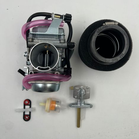 Carburateur pour moteur Kawasaki KLF300 Bayou modèles produits de 1986 à 1995 et de 1996 à 2005, pièce de remplacement robuste adaptée à une utilisation intensive tout-terrain. (1/5)