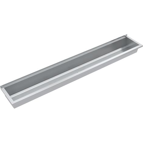 KWC AR Waschrinne, PLANOX, Edelstahl,  W.-Mont., 2100x210x382 mm, o. Arm-bank