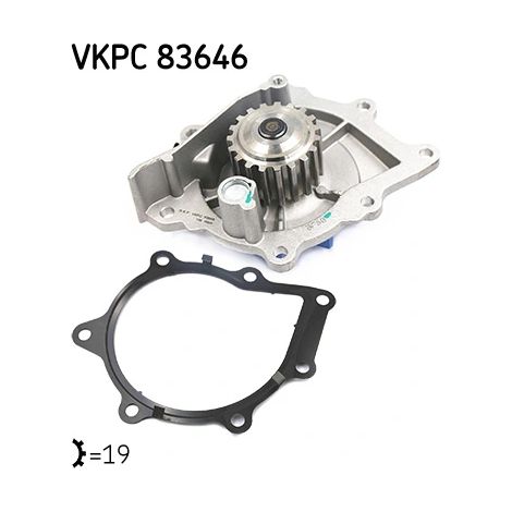 Pompe à eau, refroidissement du moteur SKF VKPC 83646 CITROËN 1201.H7 1201.J6
