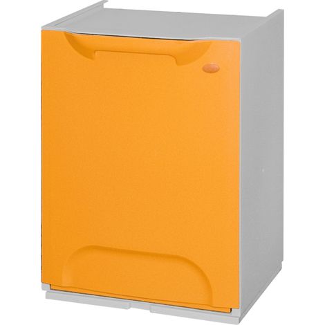 Recyclage des papelera en polypropylène jaune, avec dépôt 20 L à l'intérieur