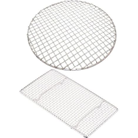 Pièces Grilles De Barbecue Gril De Camping Portatif Panier Barbecue Filet De Barbecue Domestique Treillis Métallique Pour Barbecue Acier Inoxydable Sérigraphie Multifonction (1/5)