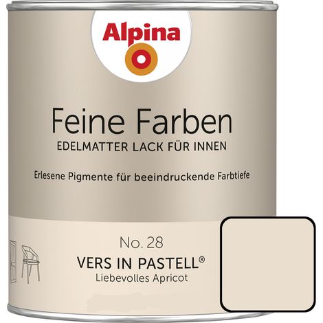 Alpina Feine Farben Lack No. 28 Vers in Pastell apricot edelmatt 750 ml Buntlacke (1/3)
