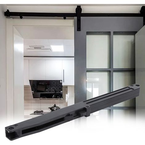 Amortisseur à fermeture douce pour porte coulissante de grange, réglable en hauteur (1/5)