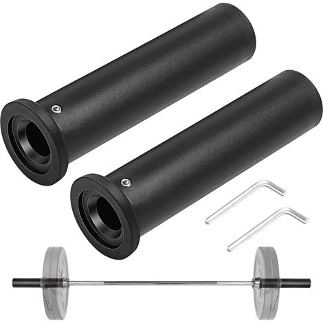 Adaptateur Poids, Manchon Adaptateur 2 Pcs Adaptateur Barre Convertir 25 mm à 50 mm Diamètre D'haltère pour Centre de Fitness (1/5)