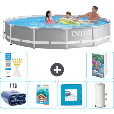 Prism Frame Pool Rund - 366x76 cm - 7-teilig S55