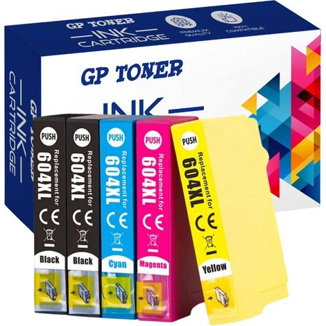 Epson GP-E604XL cmykk - kompatible Tinte (1/5)