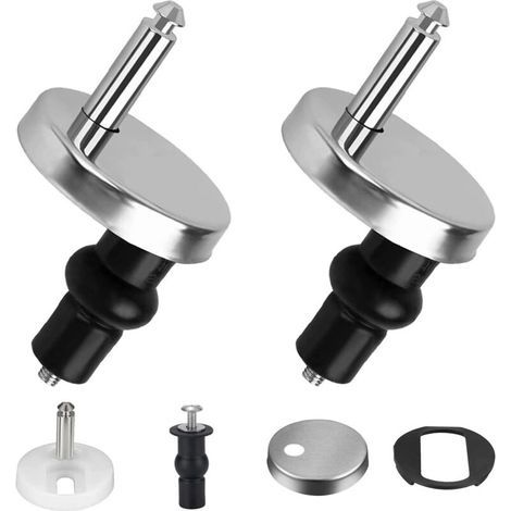 Toilet Seat Hinge, Quick Release Hinges, with Rubber Fixing Screws, Suitable for Toilet Seat Hinges (1/3)