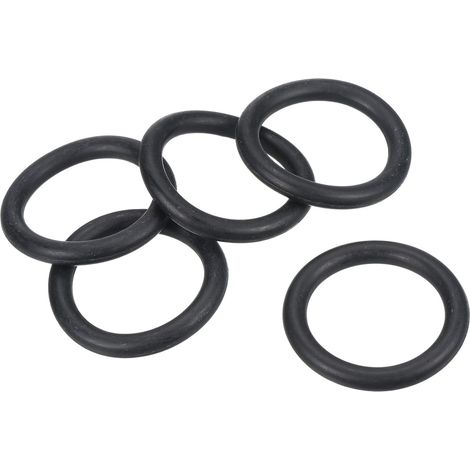 O Ring Nitrile Rubber 42mm OD 32mm ID 5mm Width, 5Pcs Metric Sealing Gasket for Tap Plumbing Automotive Repair, Black (1/5)