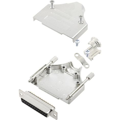 TRU COMPONENTS TCMHDM25DMSK 7709744 D-SUB Buchsenleisten-Set 180 ° Polzahl: 25 Lötkelch 1 St.