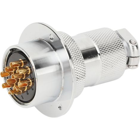 Flugzeugstecker, kompakter Stecker, stabile Leistung, Widerstand beim Verbinden/Trennen, AC/DC 250 V, 10-polig (1/5)
