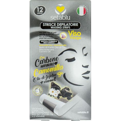 574464 12 bandes dépilatoires dépuratif au carbone noir SETABLU corps et bikini (1/3)