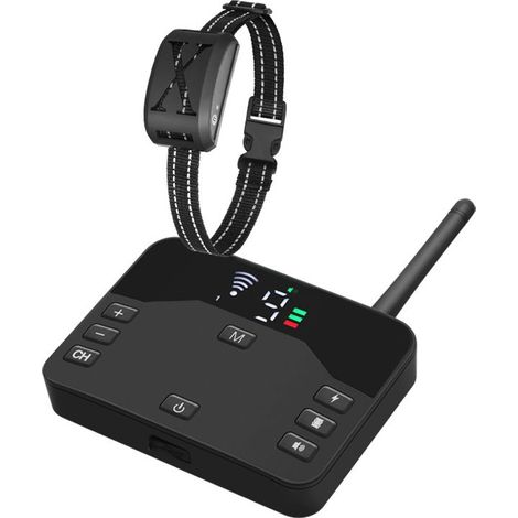 2-in-1 Kabelloser elektrischer Hundezaun – IP66 Wasserdichtes Eindämmungssystem – Verstellbares Halsband (20-70 cm) – Reichweite bis zu 300 m (1/5)