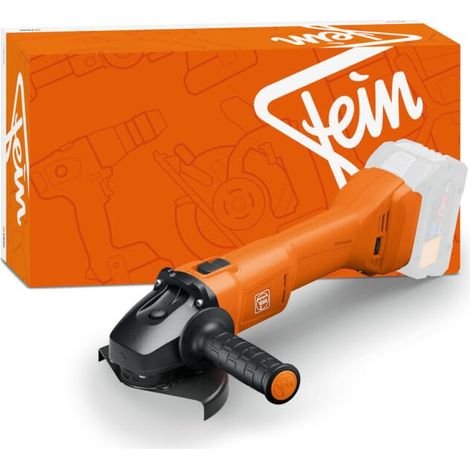 Fein CCG 18-125-12 AS - Amoladora angular inalámbrica (18 V, motor sin escobillas, potencia de 1200 W, hasta un 45% de potencia de separación, compacta, baja vibración, compatible con baterías Bosch