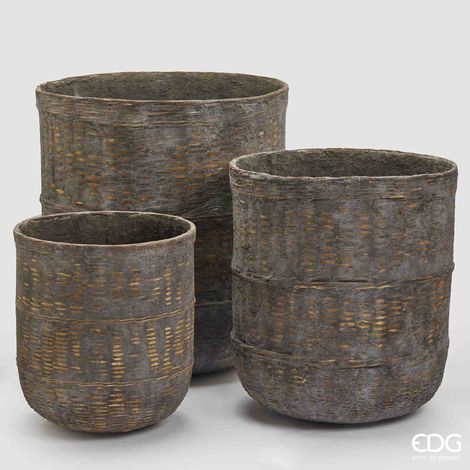EDG Vaso Per Pianta Cesto Giava H 42 (1/4)
