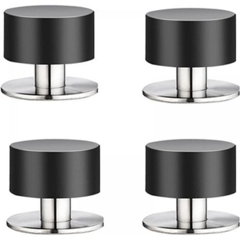 Set of 4 rubber door stops, 3M self-adhesive, to attach to the wall for better soundproofing at home, in the office and on the terrace. (1/5)