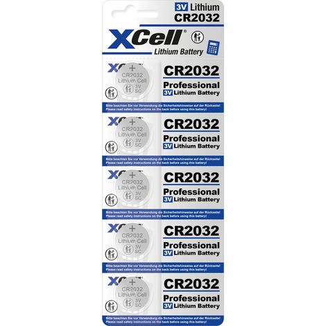XCell Knopfzelle CR2032 3 V 5 St. 220 Lithium (1/2)