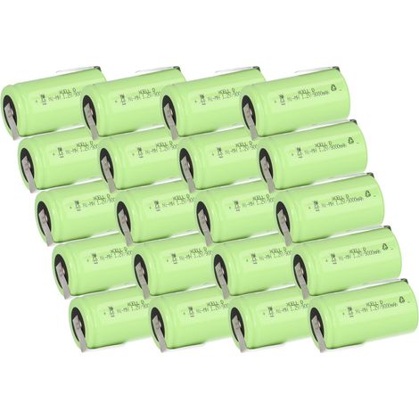 20x XCell Mono Akku Flattop Ni-MH 1,2V 9000mAh D mit Z- Lötfahne (1/5)