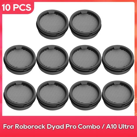 (10 pièces) (Convient pour Roborock Dyad Pro Combo) Accessoires de filtre pour aspirateur (1/4)