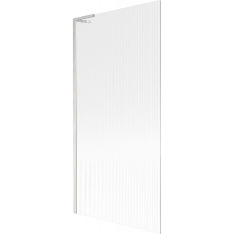 Mexen Next L paroi de baignoire 1-volet 90 x 150 cm, rayures, nickel brossé - 895-090-000-03-09-97 (1/5)