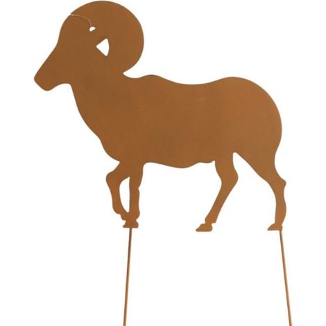 Déco de jardin Bélier 58cm en métal