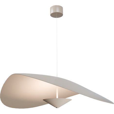 Lampe suspendue de style danois Lente Ø 90cm - sable - avec poulie - 2100-36-36-90-CS (1/3)